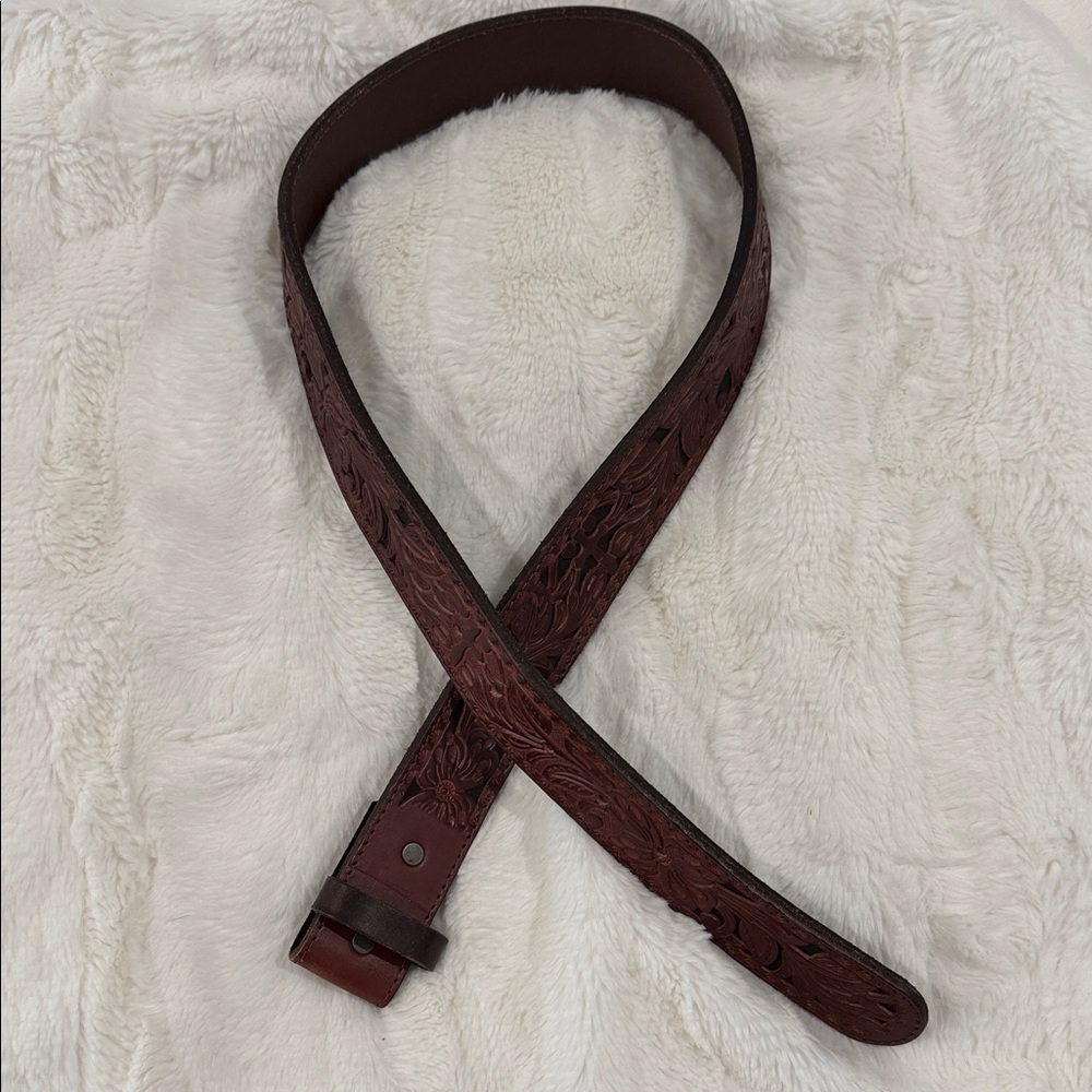 Cody James Embossed Leather Belt